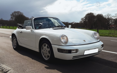 Porsche 911 964 Carrera 2 Cabriolet (1991), current valuation report (grade 2+), original condition without repainting, accident-free