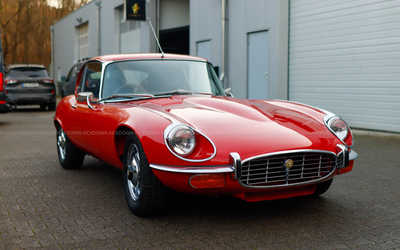 Jaguar E-Type Series III 2+2 V12 Coupé (1971), well-maintained and original vehicle, manual transmission, last service in November 2025