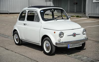 Fiat 500 F in Weiß Restauriert Neue Innenausstattung Aktueller Service (1965)