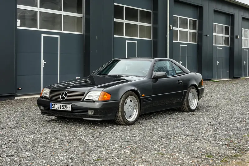 Mercedes-Benz R129 500 SL aus 3. Hand Revidierte AERO III Felgen Wertgutachten Note 2+ Eisenmann Endschalldämpfer (1991)