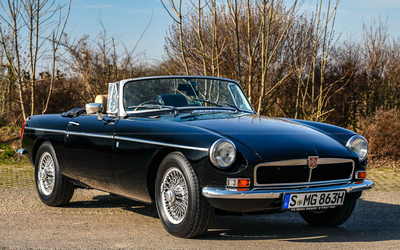 MG MG B Roadster, Rechtslenker mit V8-Motor, Umfangreiche Investitionen, Gutachten Note 2- (1976)