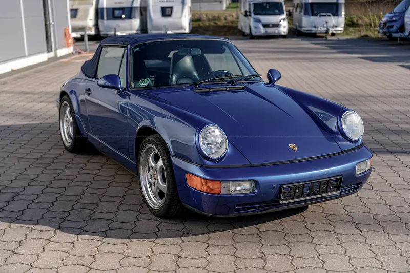 Porsche 964 C2 Cabriolet (1992), Handschalter, sehr attraktive Farbkombination, Classic Analytics Note 2, Historie nachvollziehbar