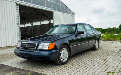 Mercedes Benz W140 600 SEL (1992), first owner, very extensive equipment with folding table and fax machine