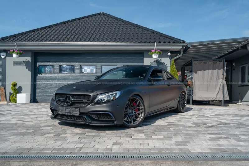 Mercedes-Benz C63 S AMG W205 (2018), VAT deductible, high-quality WF wheels, verifiable history