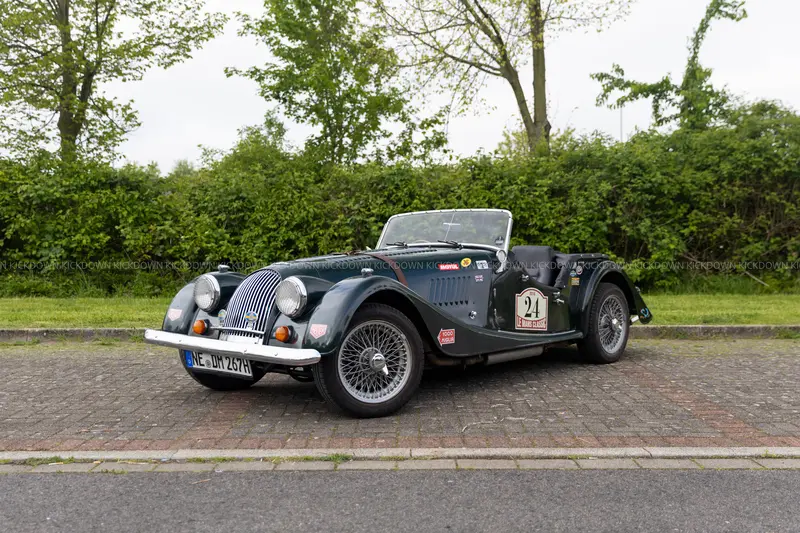 1972 Morgan 4/4 1600 Roadster from a private collection, with a soft top, right-hand drive, and a classic look