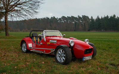 Westfield 7SE (1990) with Ford Sierra engine, fair-weather vehicle, H license plate