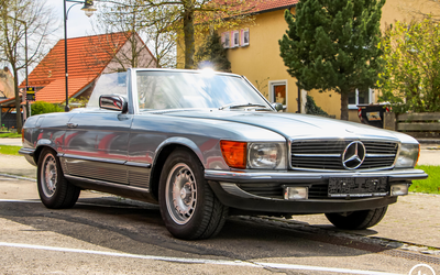 Mercedes-Benz R107 SL500 Barockfelge ABS Tempomat Blaupunkt Bamberg (1980)