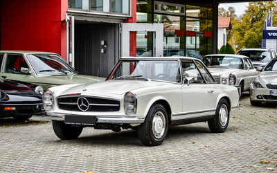 Mercedes Benz W113 250 SL Pagode Motor und Technik überholt Softop Hardtop Neuer TÜV (1967)