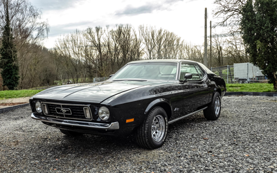 Ford Mustang Grandé Coupé ’73 Mit Gittergrill Restauriert Überholter V8-Motor Neu Gepolstert H-Kennzeichen USA-Import Radio (1973)
