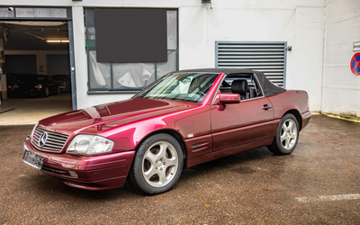 Mercedes-Benz R129 320 SL Rubinrot Memory Klima nur 81.300 Km (1996)