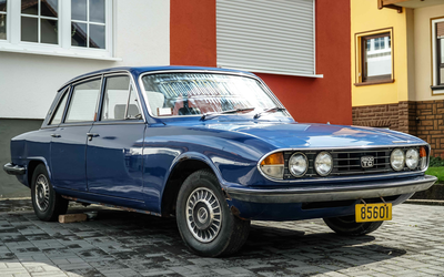 Triumph 2500TC rare restoration object from 2nd hand overdrive equipment with European handlebars (1976)