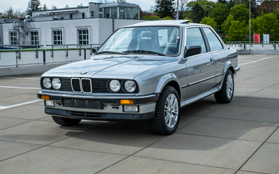 BMW E30 325ix Coupé salmon silver metallic sports steering wheel history traceable 5-speed switch(1987)