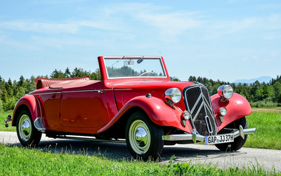 Citroen 7 CV Cabrio (1937), Rare factory conversion, Well-maintained original condition, As-new tires, With TÜV & H license plate