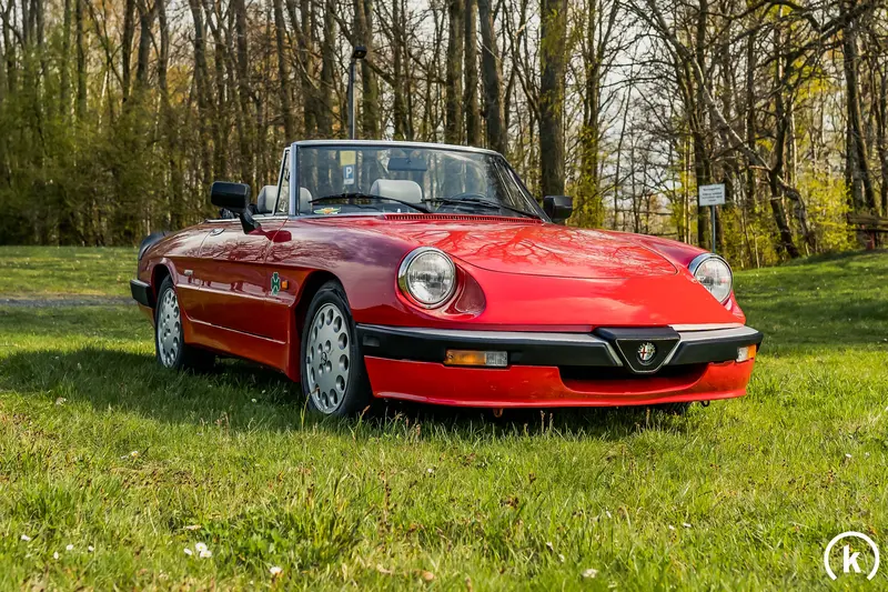 Alfa Romeo Spider Quadrifoglio Verde 2.0 Rosso Alfa great specimen (1987)