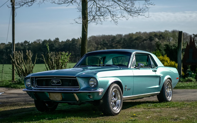 Ford Mustang Coupe Accident-free TÜV Approved H license plate Leatherette interior Well-maintained condition (1968)