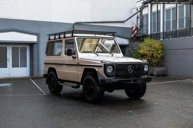 Mercedes-Benz W460 G280 mit H-Kennzeichen, Dachgepäckträger im klassischen Expeditionsstil, zeitloser G-Klasse Look (1986)