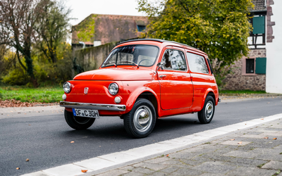 Fiat 500 Giardiniera 2nd hand New TÜV & H license plate certificate Note 1-2 (1971)