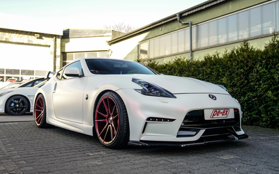 Nissan 370Z Coupé 2nd hand Appraisal grade 1- Extensive investments Amuse rear spoiler KW V3 suspension Stillen Coolair Intake Japan Racing rims Complete checkbook (2014)