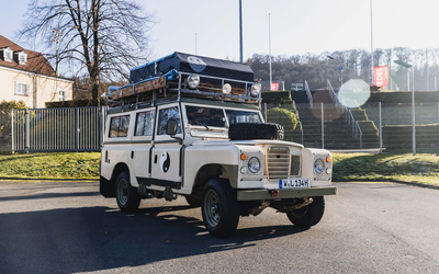 Land Rover Series 3 with camping equipment (1975), rare 6-cylinder engine, extensive investment, expert rating 2-3