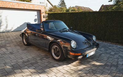 Porsche 911 Carrera Cabriolet (1988), G50 transmission, H license plate, Fuchs rims