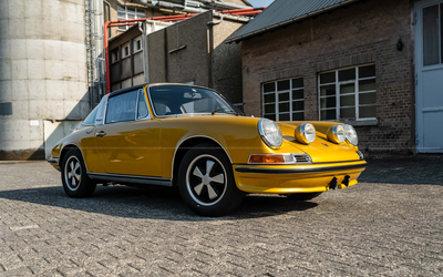 Porsche 911E Targa Ölklappe (1972), seltenes Sammlerstück, Gutachten Note 2, komplett restauriert inkl. Motorüberholung