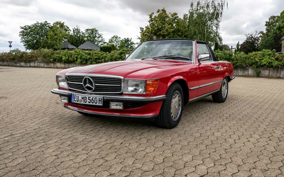Mercedes Benz R107 560 SL complete checkbook only 42.000km mileage appraisal grade 1- (1986)