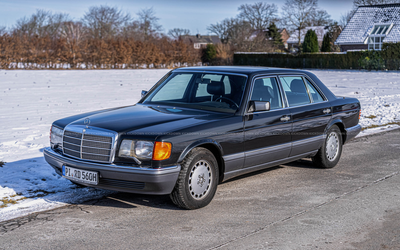Mercedes Benz W126 560 SEL (1990), äußerst gut ausgestattet, Classic Data Note 2+, deutsche Erstauslieferung