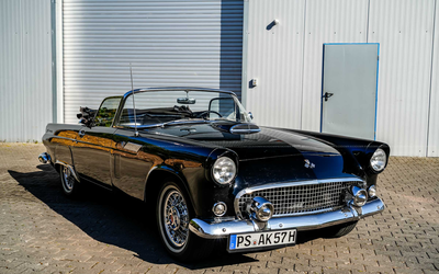Ford Thunderbird Convertible (1955) with H license plate, very well maintained, Classic Data Note 2