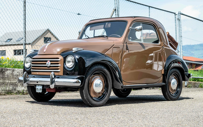 Fiat 500 C Topolino folding roof extensively restored from 2nd hand very good condition (1952)