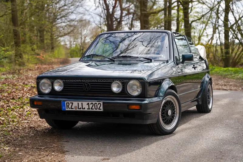 1991 Volkswagen Golf 1 Convertible with BBS wheels, 2021 appraisal report, well-maintained original condition