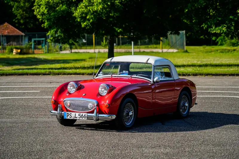 Austin-Healey Sprite Mk 1 "Froschauge" (1960) seit 1990 im derzeitigen Besitz, Motor überholt, Mk II Getriebe verbaut