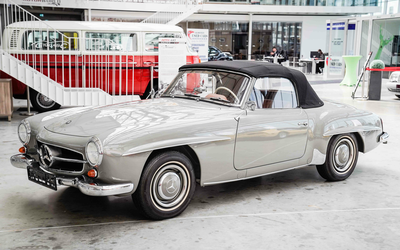 Mercedes-Benz 190 SL W121 Frame-Off Vollrestauriert perfekter Zustand Zementgrau umfangreiche Dokumentation (1961)