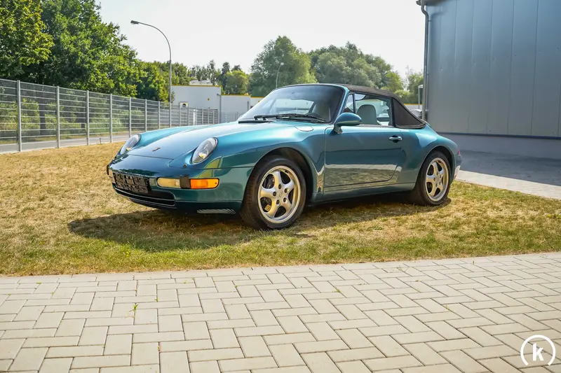 Porsche 911 993 Cabrio Turquoise Metallic Climate 69,900 km VAT statable (1996)