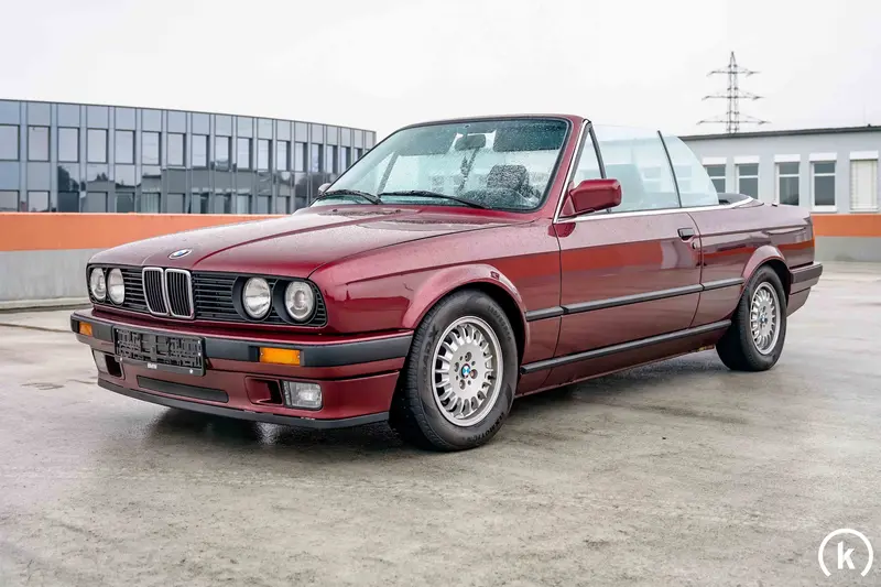 BMW E30 320i Cabrio Calypsorot Metallic Zustandsnote 1 Komplettrestauration (1991)