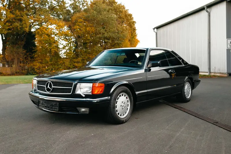 Mercedes Benz 560SEC C126 (1990), erst 62.300 Kilometer, Gutachten Note 2+, äußerst gepflegtes Sammlerfahrzeug