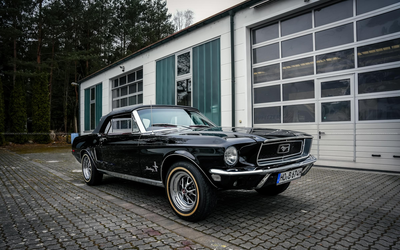 Ford Mustang 289 Cabriolet, Komplett restauriert, Gutachten Note 1, Top Zustand (1968)