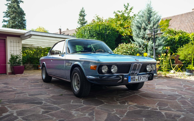 BMW E9 3.0 CSi (1975), manual transmission, air conditioning converted to R134a, removable trailer hitch