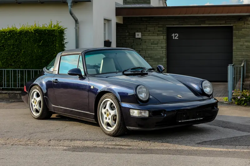 Porsche 911 964 Carrera 2 Targa (1991), Erstauslieferung Japan, H-Kennzeichen, Motorabdichtung vor 12.000km