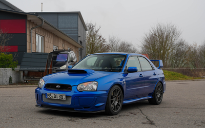 Subaru Impreza WRX STI (2005), ca. 350 PS, etwa 25.000 € investiert