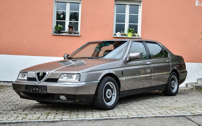 Alfa Romeo 164 Grigio Dakar sehr guter Zustand mit Konifahrwerk Unfallfrei (1994)