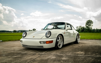 Porsche 964 911 Carrera 4 Unfallfrei Schalter 5.000 € Investitionen Neue Reifen Momo Prototipo Lenkrad 3-teilige 18 Zoll Alufelgen Schiebedach Sitzheizung Deutsche Erstuauslieferung (1989)