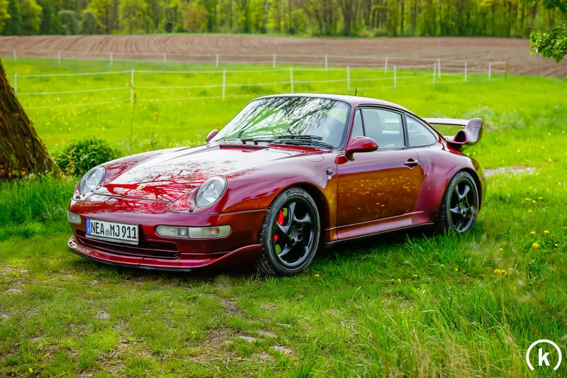 Porsche 911 993 RUF Turbo WLS 1 Arenarot-Metallic lückenloses Scheckheft original Porsche GT2 Aerokit (1997)