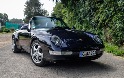 Porsche 911 993 Carrera Cabriolet with German registration and valuation report (1994)