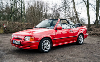 Ford Escort Cabrio XR3i, certificate note 2, H license plate, well-maintained original condition (1988)