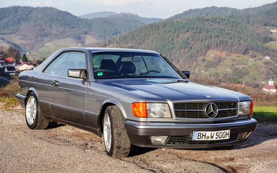 Mercedes Benz 500 SEC C126 (1991), 2. Hand und immer im Familienbesitz, Scheckheft, neuer Service durchgeführt
