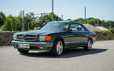 Mercedes Benz 560 SEC C126 (1989), seit 20 Jahren im Besitz, sehr gepflegt, seltene Farbkombination