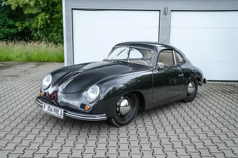 Porsche 356 Pre-A Coupé Knickscheibe (1954), sehr seltenes frühes Modell, vollständig restauriert nach Datenkarte, Belgische Erstzulassung, traumhafter Zustand