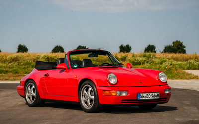 Porsche 911 964 Cabrio (1992), komplett restauriert, 300 PS, umfangreiche Investitionen, deutsches Fahrzeug