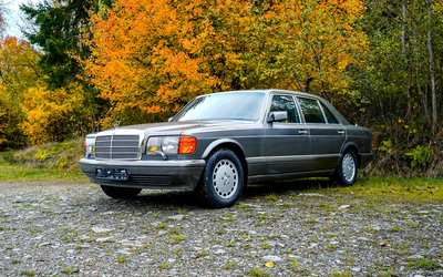 Mercedes Benz W126 560 SEL With H license plate V8 engine Certificate Note 2 (1989)