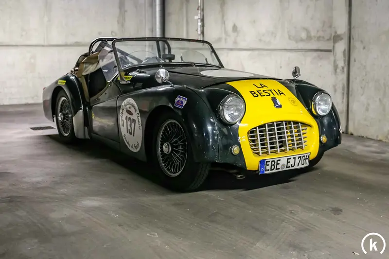 Triumph TR3 Rallye 2.3L 180PS neu aufgebauter Motor (1957)